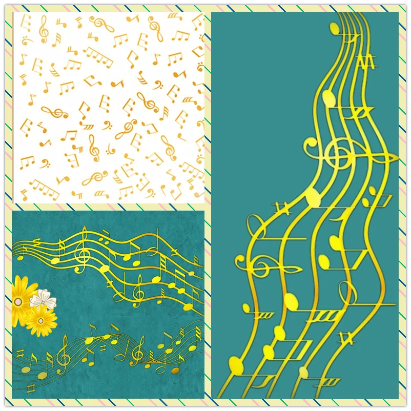 Blank Sheet Music Notebook - Notas Fondo de música placa de