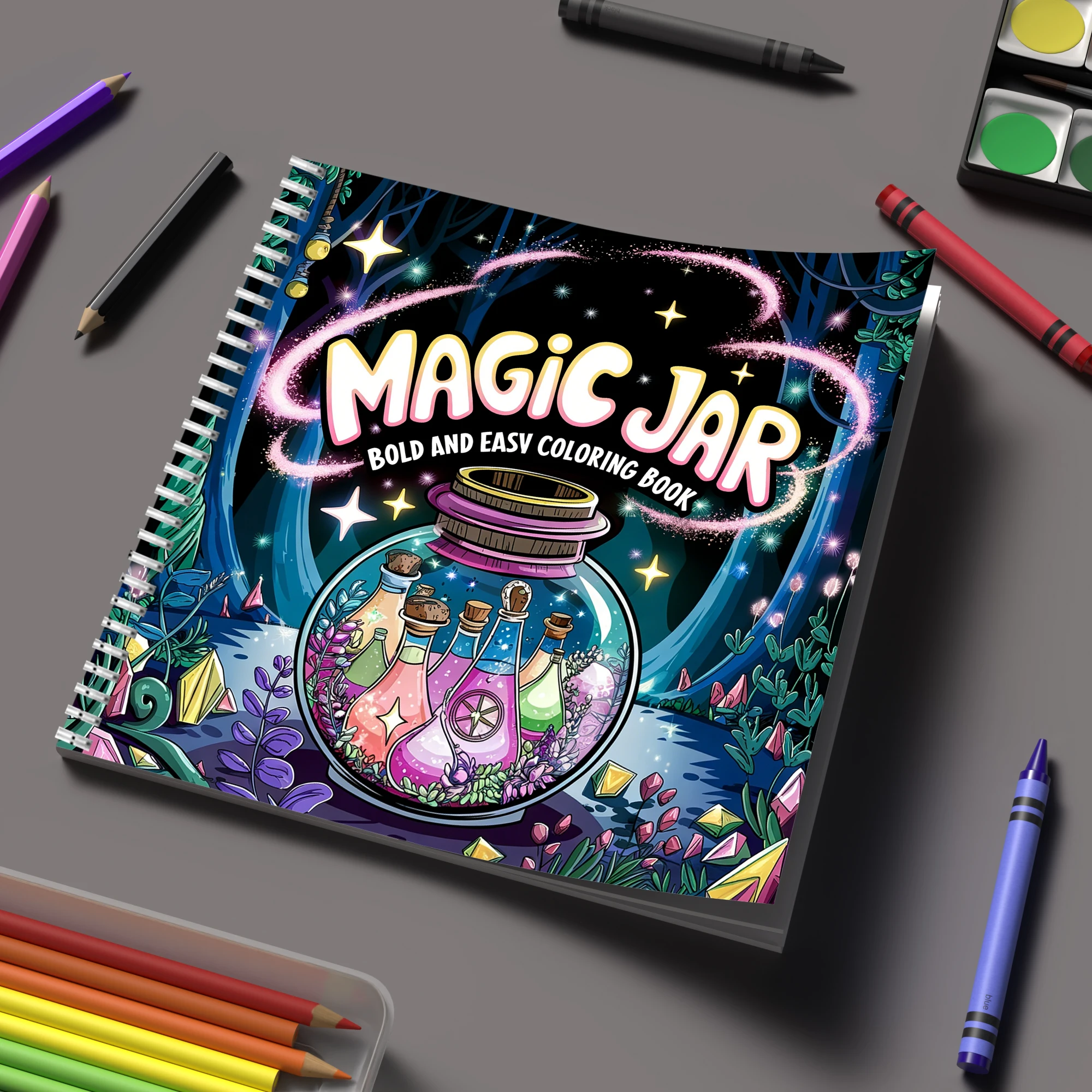 Libro para Colorear Mágico par - Adult Coloring Book Stress Relief reseña y precio